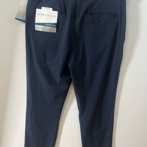 NWT PERRY ELLIS PORTFOLIO TRAVEL LUXE SLIM FIT‎ PANTS SIZE 32X32 - Picture 8 of 13